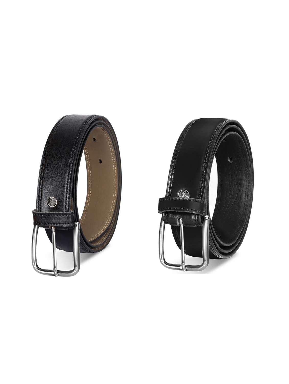pack of 2 leatherette belt