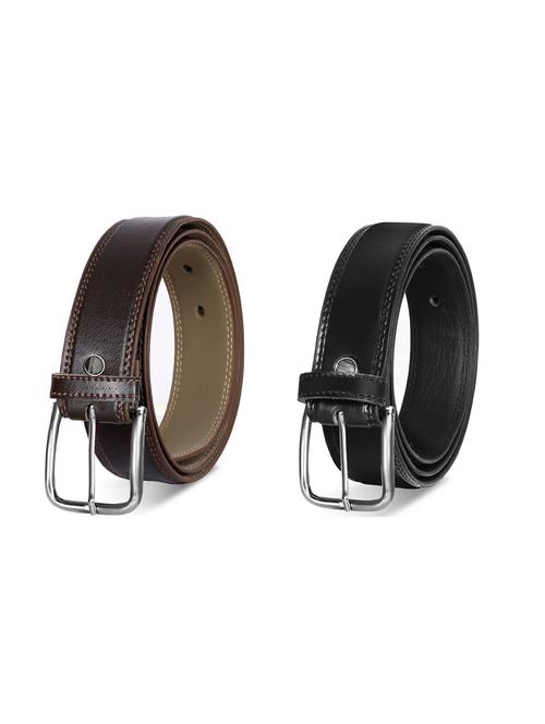 pack of 2 leatherette belt - 19228845 - Standard Image - 0