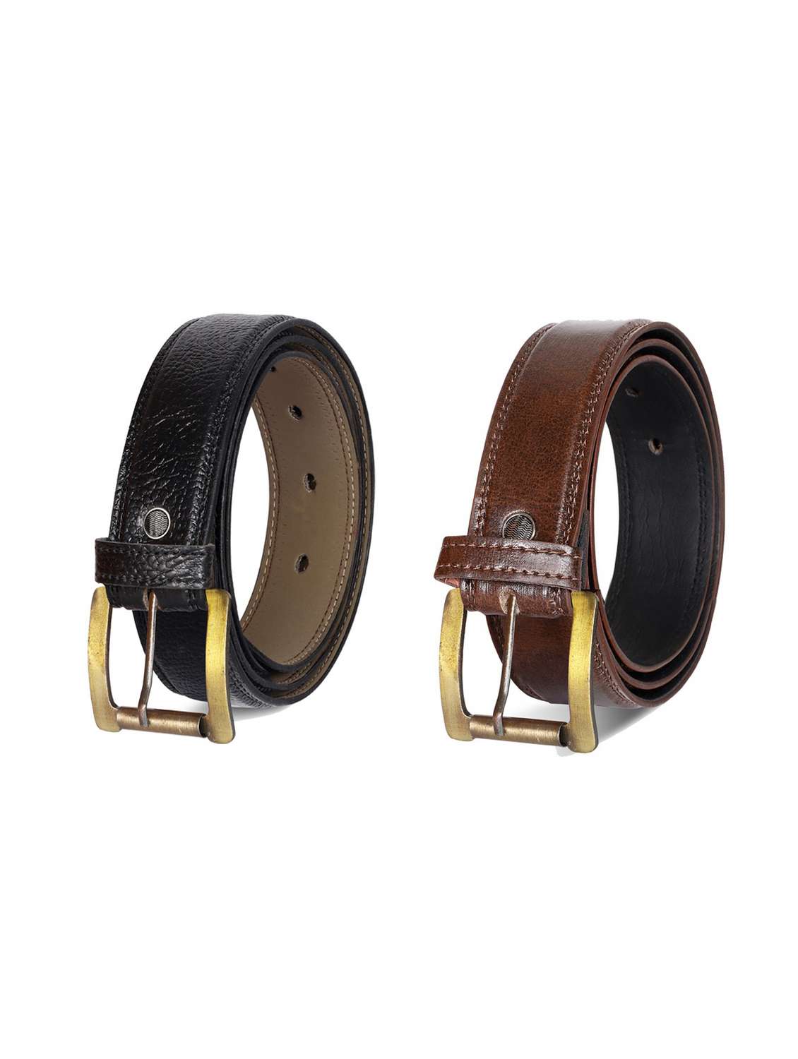 pack of 2 leatherette belt