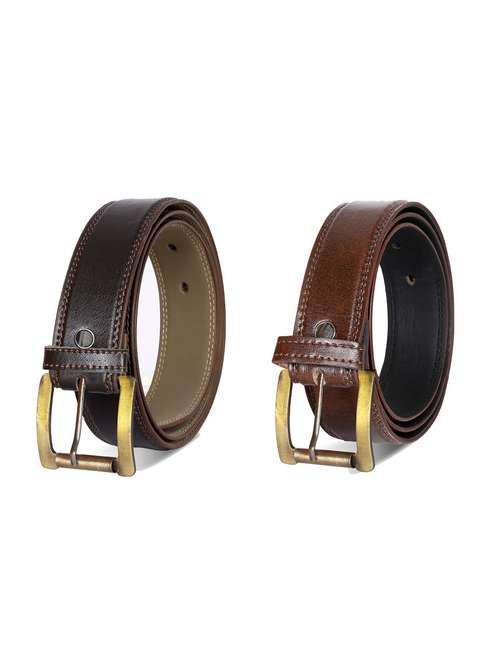 pack of 2 leatherette belt - 19229094 -  Standard Image - 0