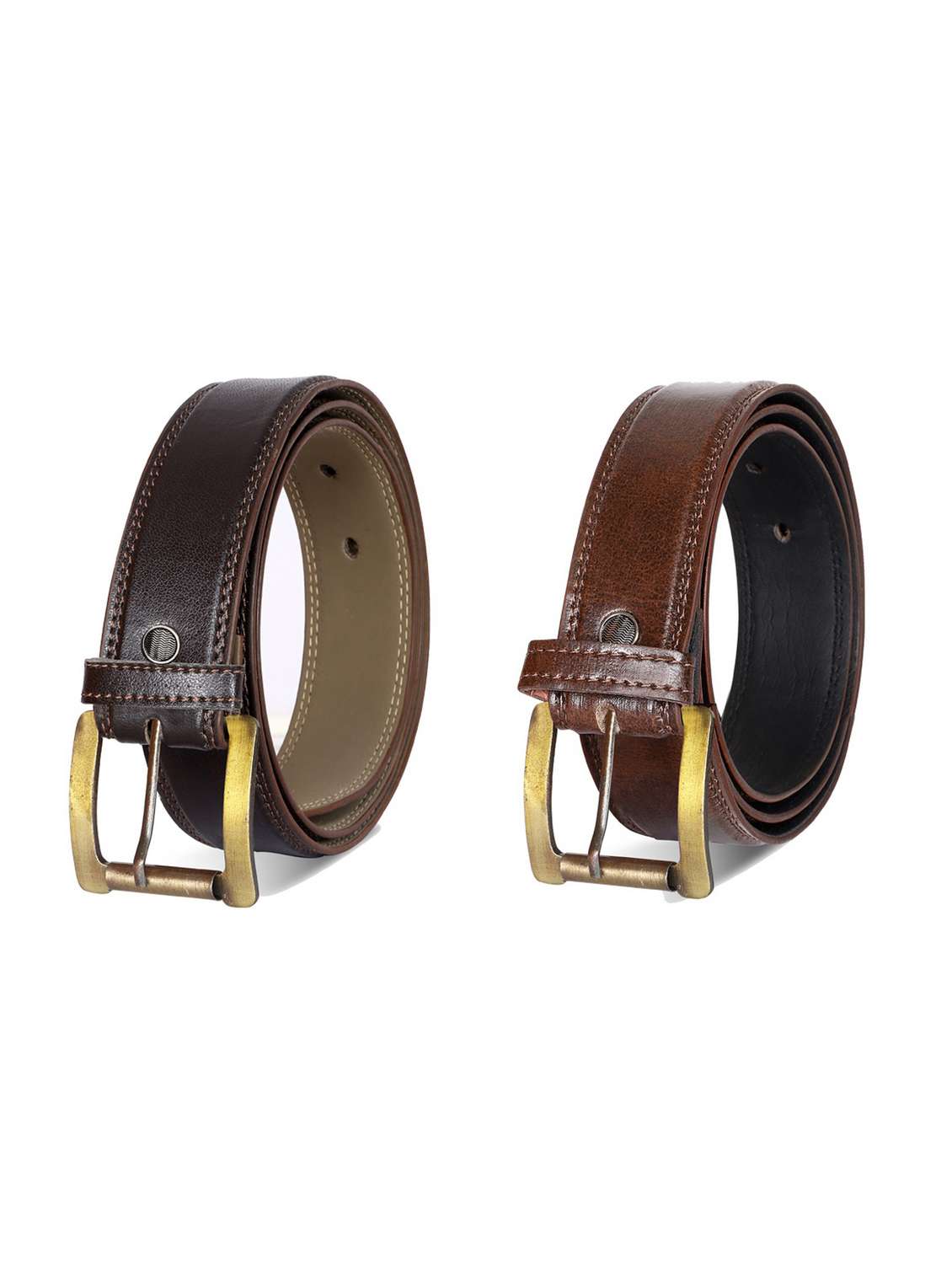 pack of 2 leatherette belt - 19229094 -  Zoom Image - 0