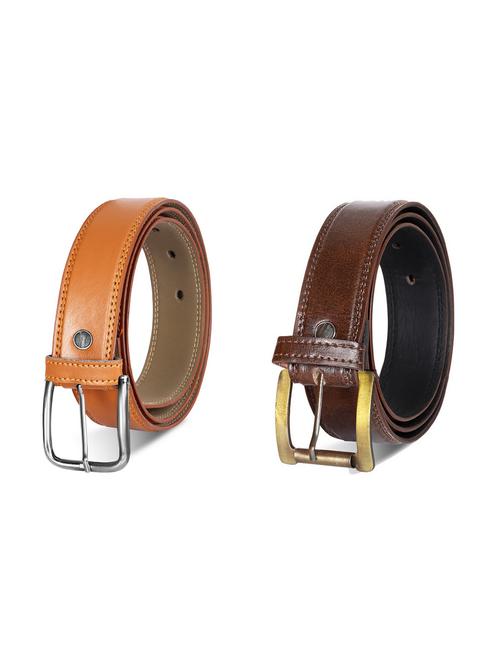 pack of 2 leatherette belt - 19229103 -  Standard Image - 0
