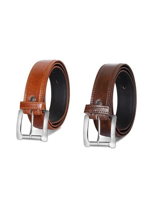 pack of 2 leatherette belts - 19229129 -  Standard Image - 0
