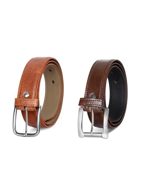 pack of 2 leatherette belts - 19229167 - Standard Image - 0