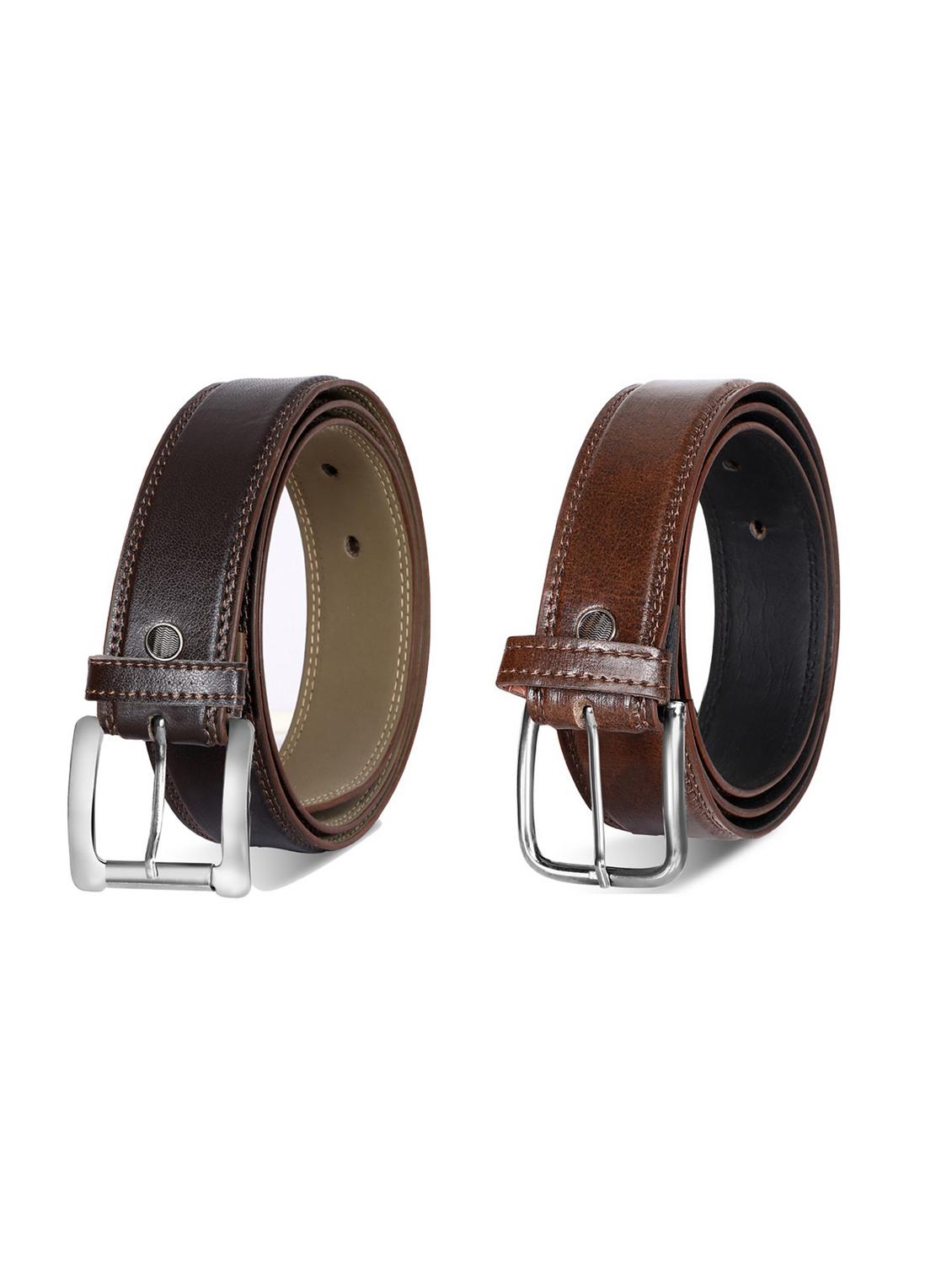 brown leatherette belt