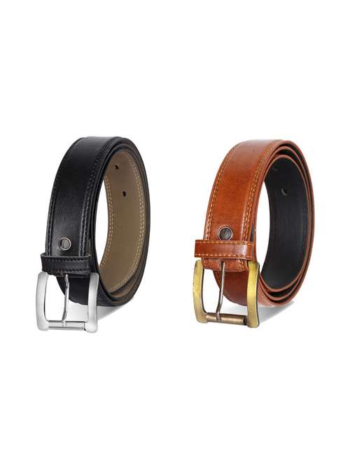 pack of 2 leatherette belts - 19229566 -  Standard Image - 0