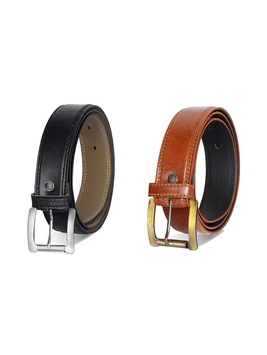 pack of 2 leatherette belts - 19229566 -  Zoom Image - 0