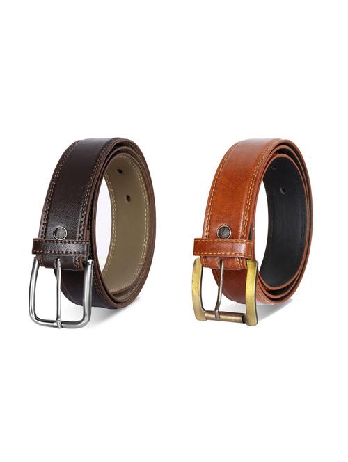 pack of 2 leatherette belts - 19229574 -  Standard Image - 0