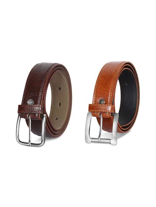 pack of 2 leatherette belts - 19229632 -  Standard Image - 0