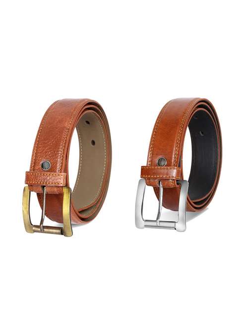 pack of 2 leatherette belts - 19229635 -  Standard Image - 0