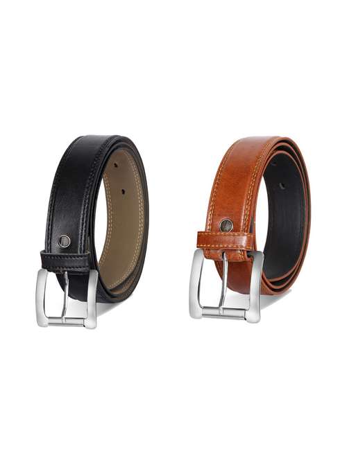 pack of 2 leatherette belts - 19229642 -  Standard Image - 0