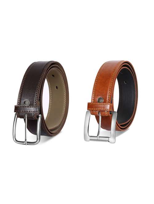pack of 2 leatherette belts - 19229650 -  Standard Image - 0