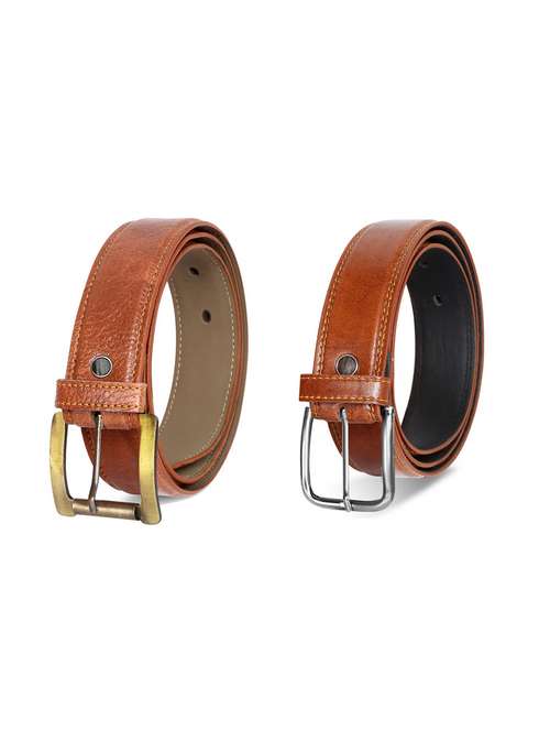 pack of 2 leatherette belt - 19229784 -  Standard Image - 0