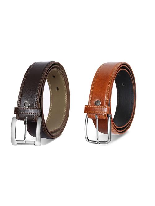 pack of 2 leatherette belt - 19229797 - Standard Image - 0