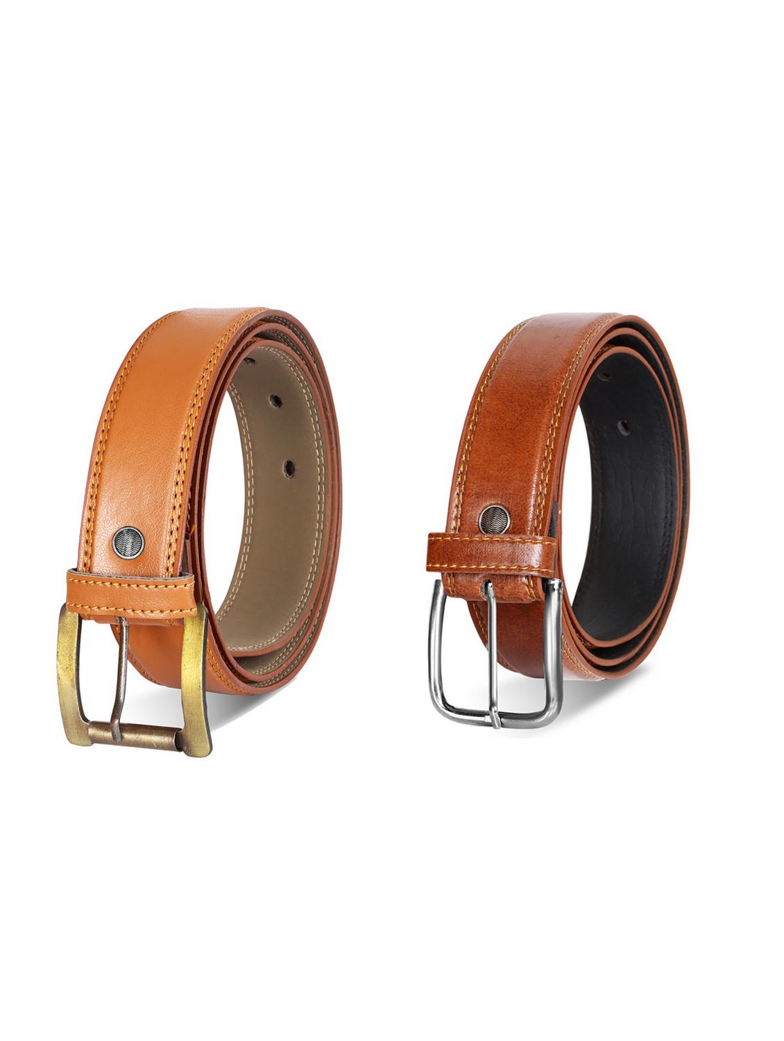 pack of 2 leatherette belt - 19229802 -  Zoom Image - 0