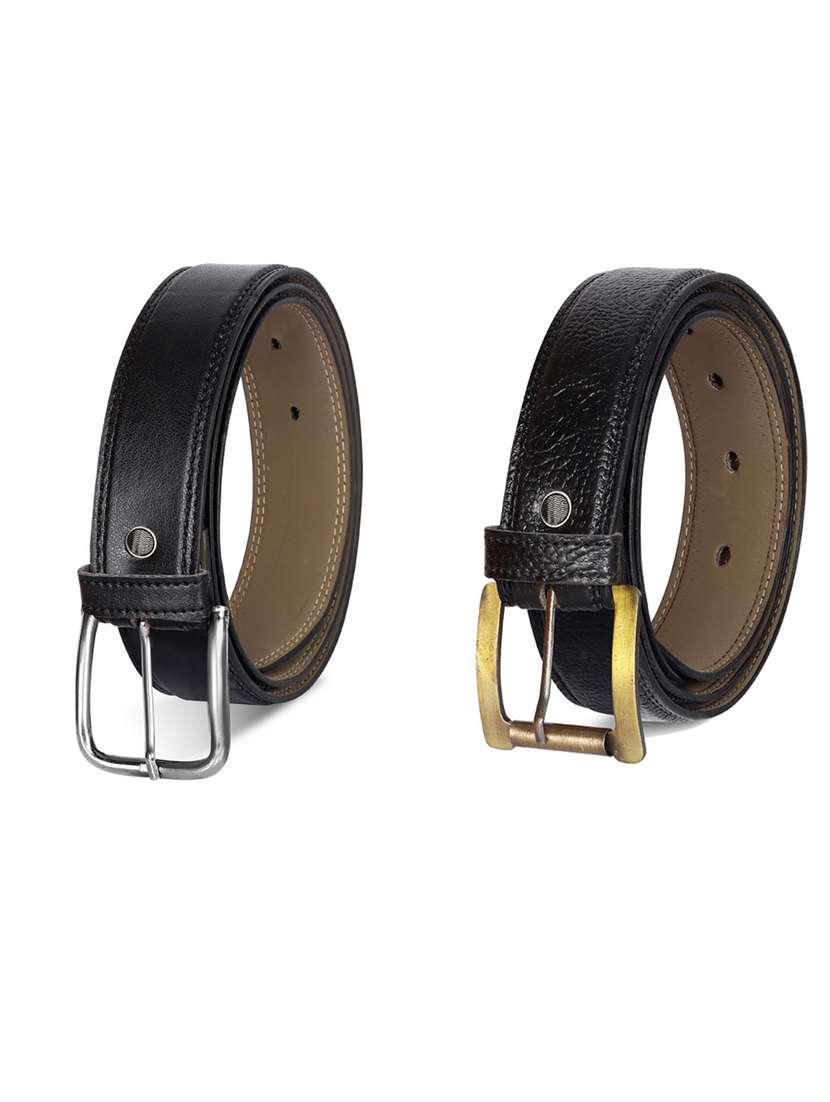 pack of 2 leatherette belts