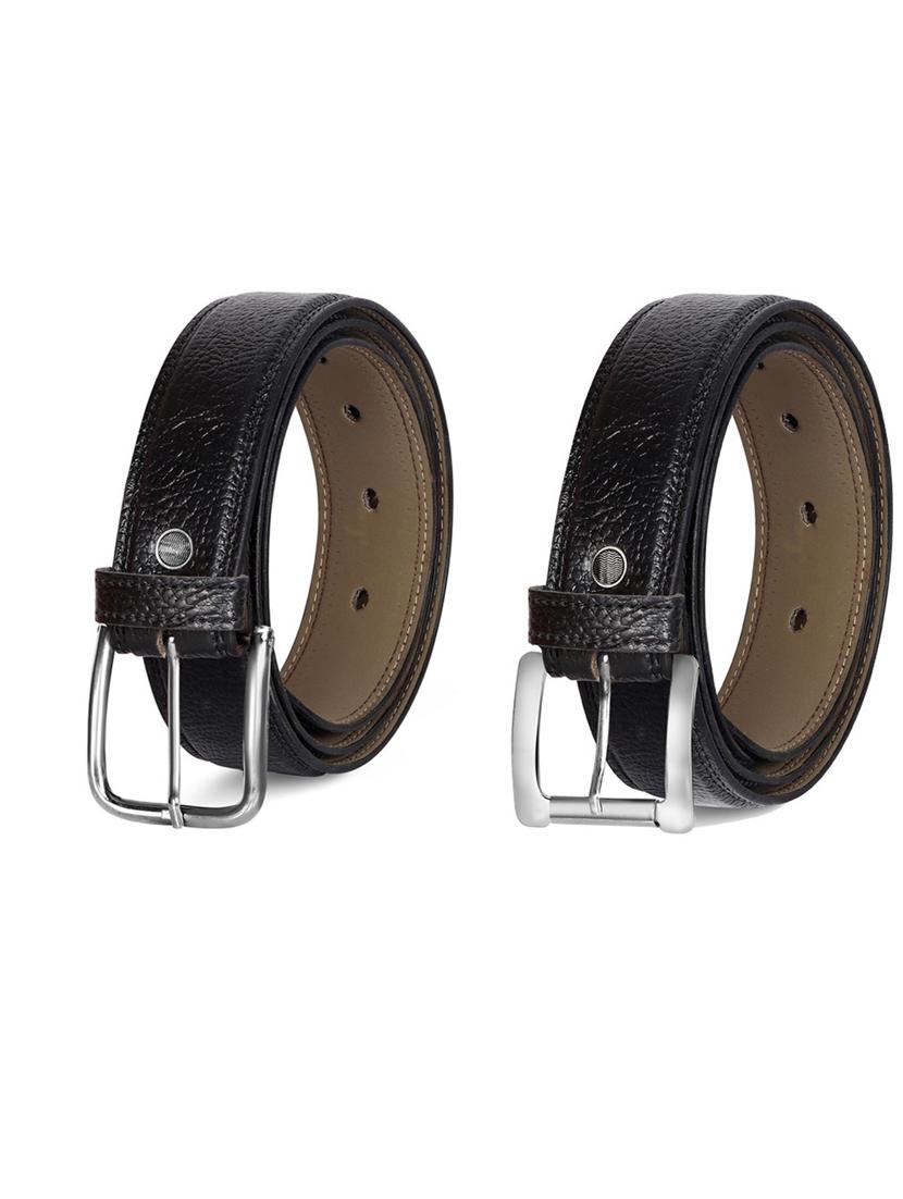 pack of 2 leatherette belts