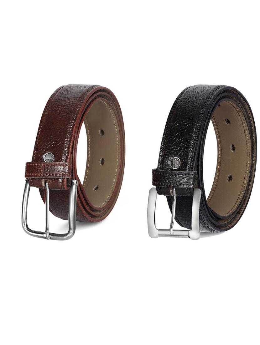 pack of 2 leatherette belts