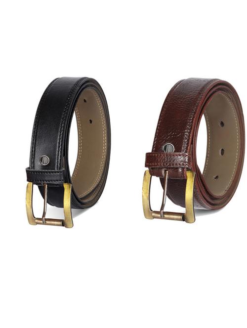 pack of 2 leatherette belts - 19231409 -  Standard Image - 0