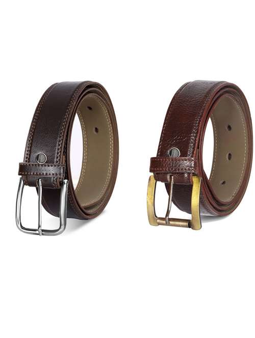 pack of 2 leatherette belts - 19231418 -  Standard Image - 0