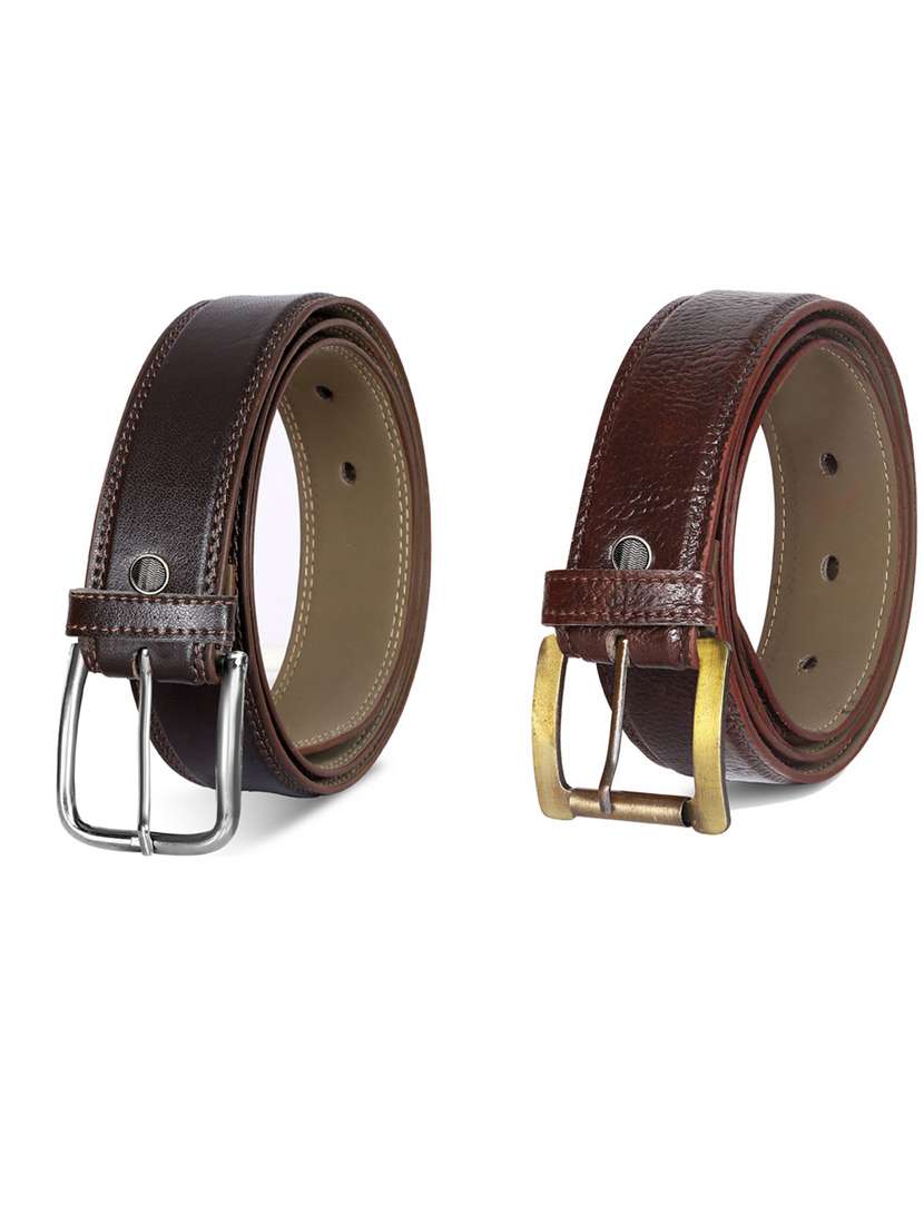 pack of 2 leatherette belts
