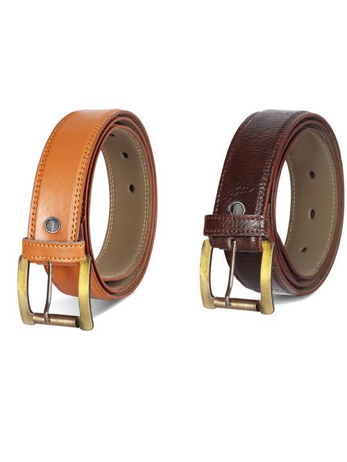 pack of 2 leatherette belts - 19231421 - Standard Image - 0