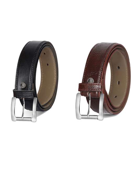 pack of 2 leatherette belts - 19231456 -  Standard Image - 0