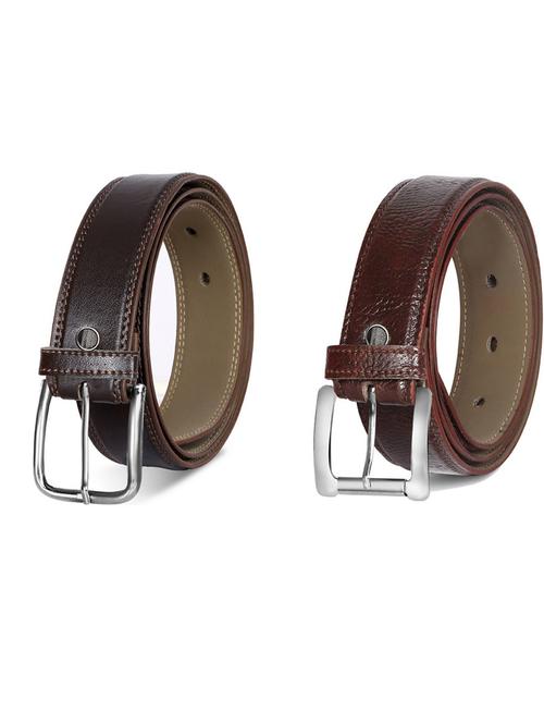 pack of 2 leatherette belt - 19231464 - Standard Image - 0