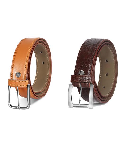 pack of 2 leatherette belt - 19231470 - Standard Image - 0