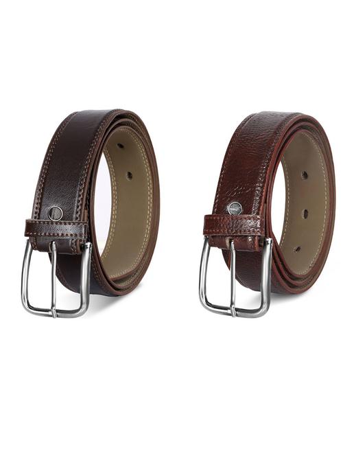 pack of 2 leatherette belt - 19231553 -  Standard Image - 0
