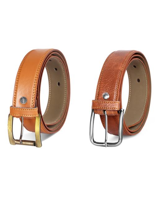 pack of 2 leatherette belt - 19231799 - Standard Image - 0