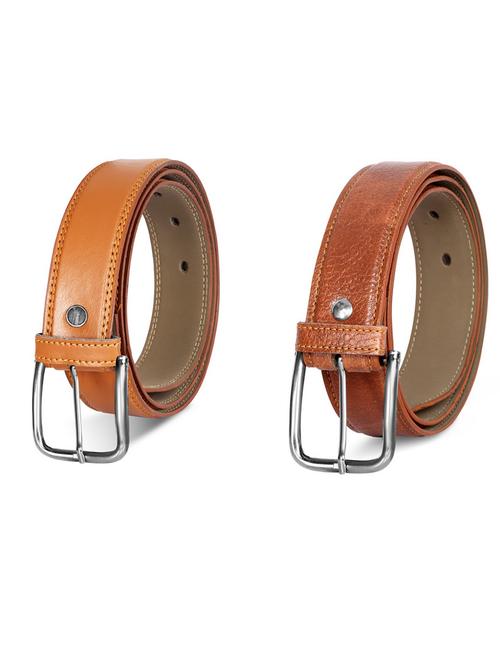 pack of 2 leatherette belt - 19231802 -  Standard Image - 0