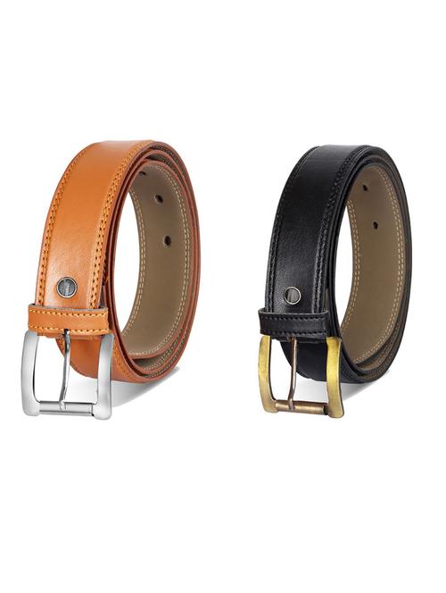 pack of 2 leatherette belt - 19231908 -  Standard Image - 0