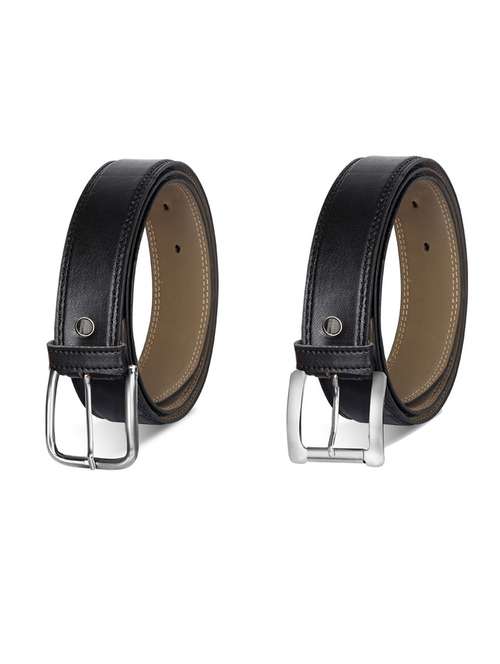 pack of 2 leatherette belt - 19231932 -  Standard Image - 0