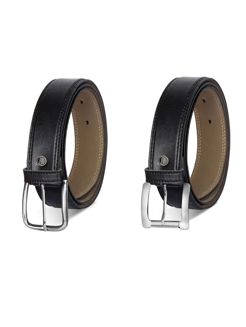 pack of 2 leatherette belt - 19231932 -  Zoom Image - 0