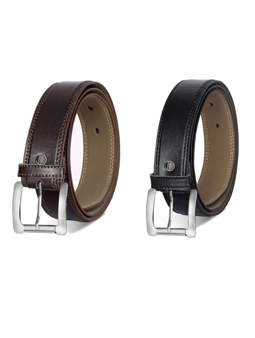 pack of 2 leatherette belt - 19231936 -  Zoom Image - 0