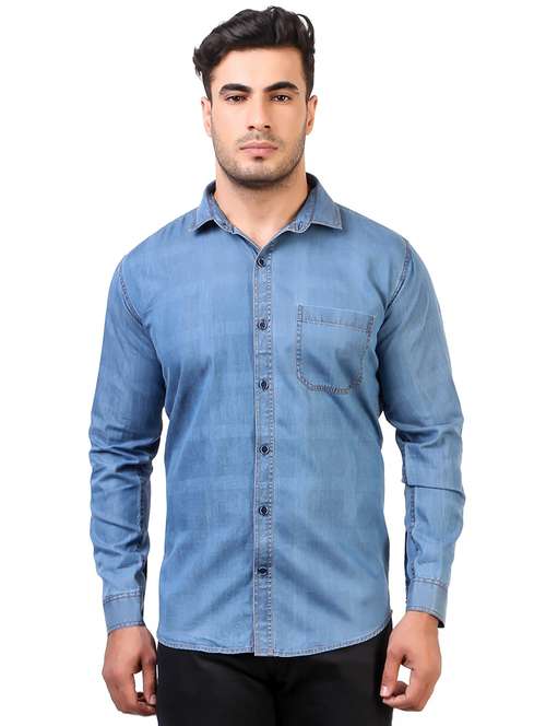 mens checks casual shirt - 19232576 - Standard Image - 0