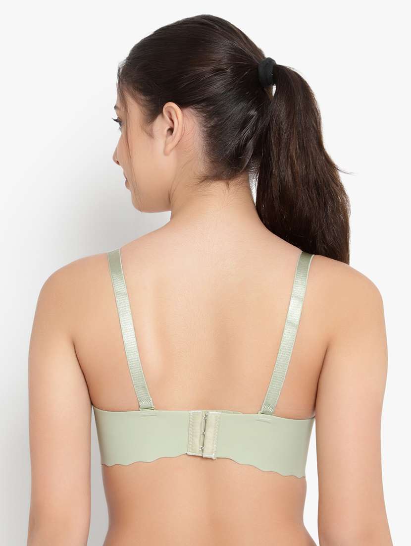 green nylon plunge bra - 19232585 - Standard Image - 3