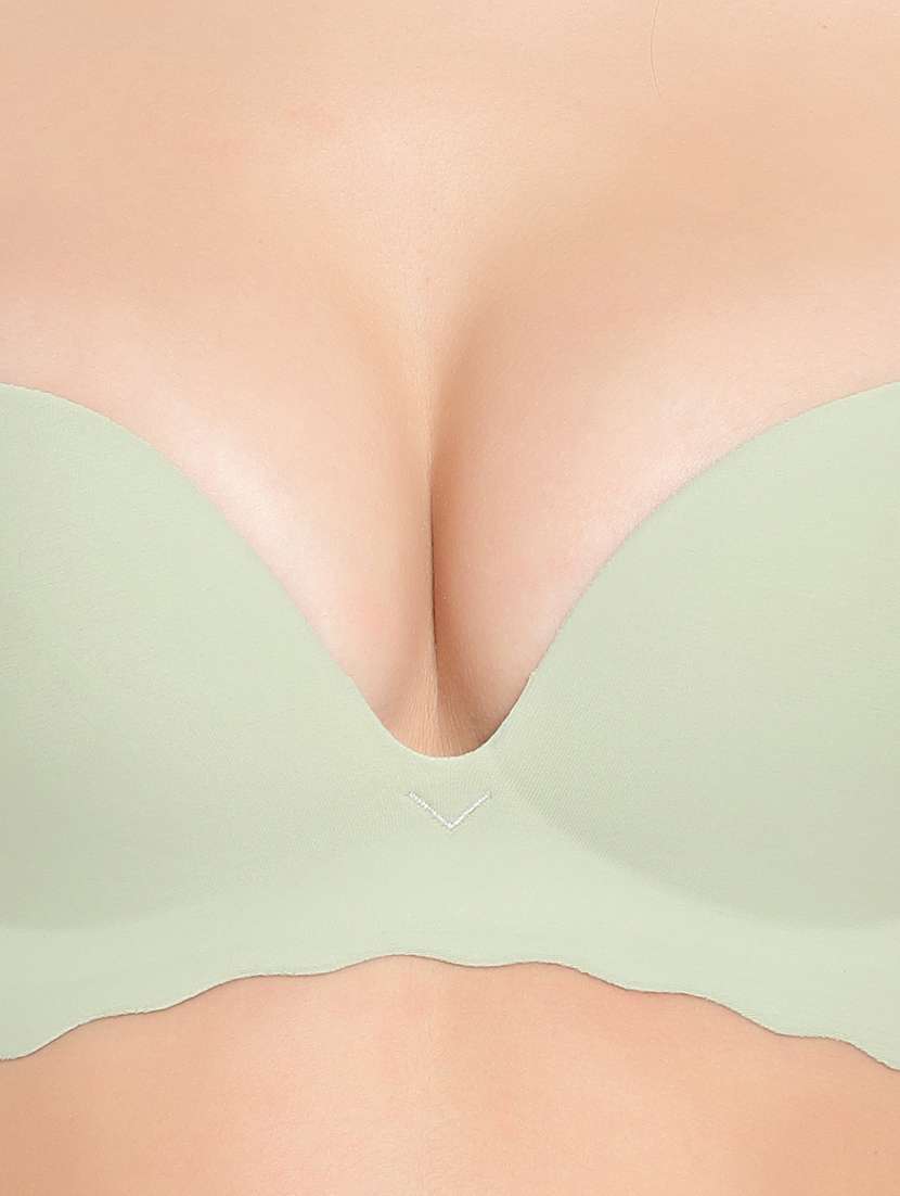 green nylon plunge bra - 19232585 - Standard Image - 5