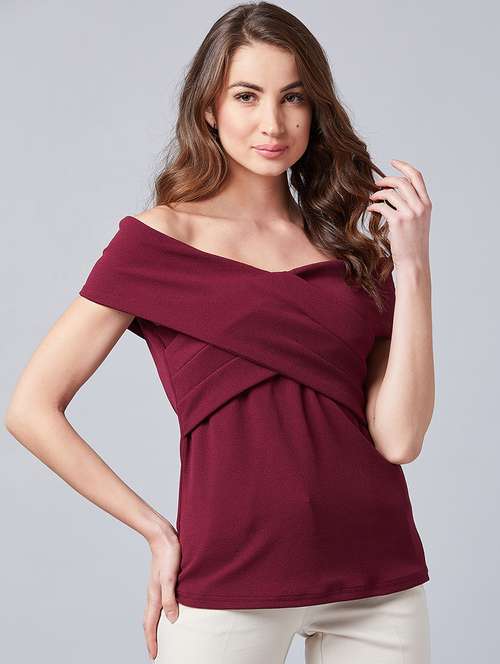 women's straight off shoulder top - 19233039 -  Standard Image - 0