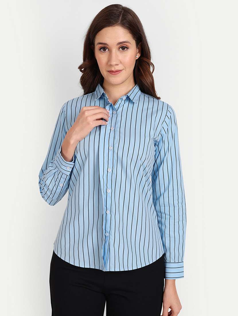 light blue striped shirt - 19242315 - Zoom Image - 0