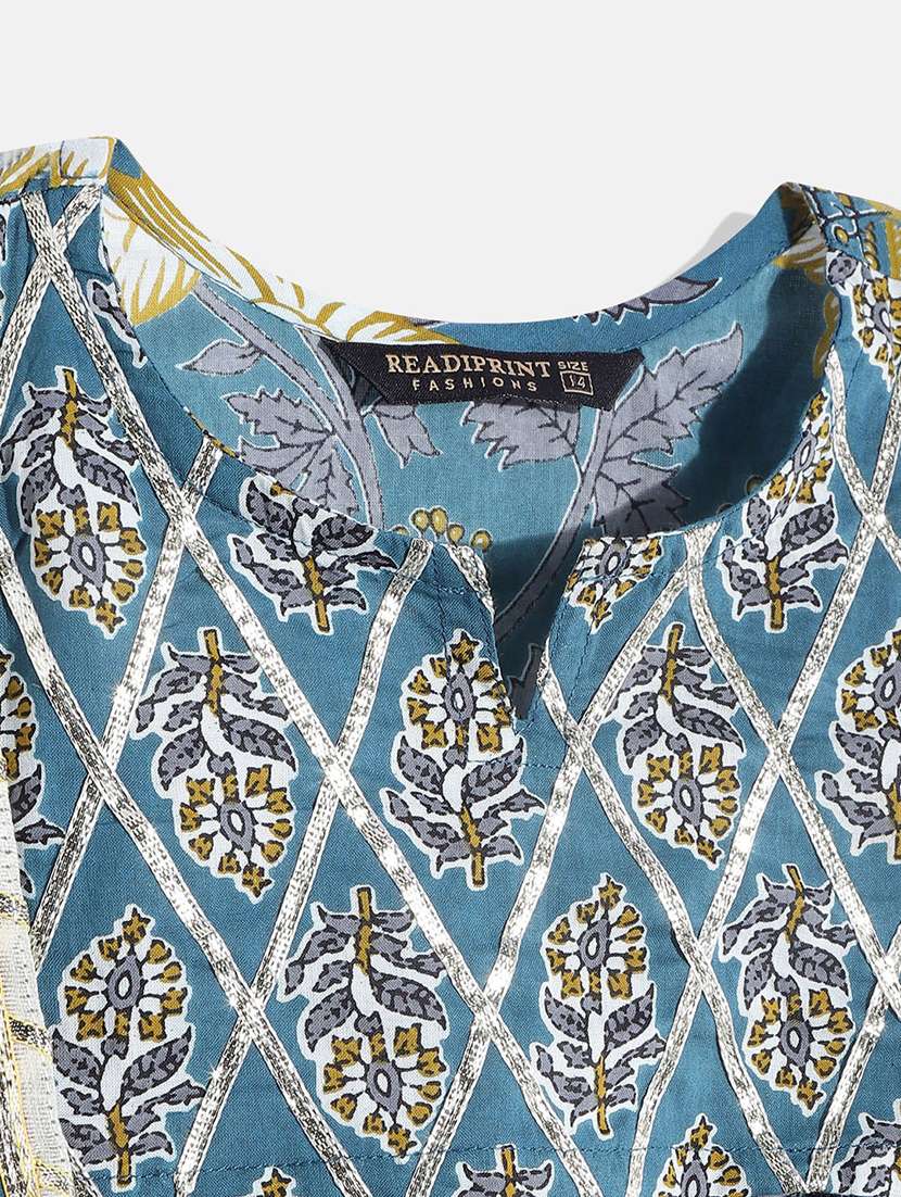 printed cotton kurta sharara set  - 19257460 -  Standard Image - 5