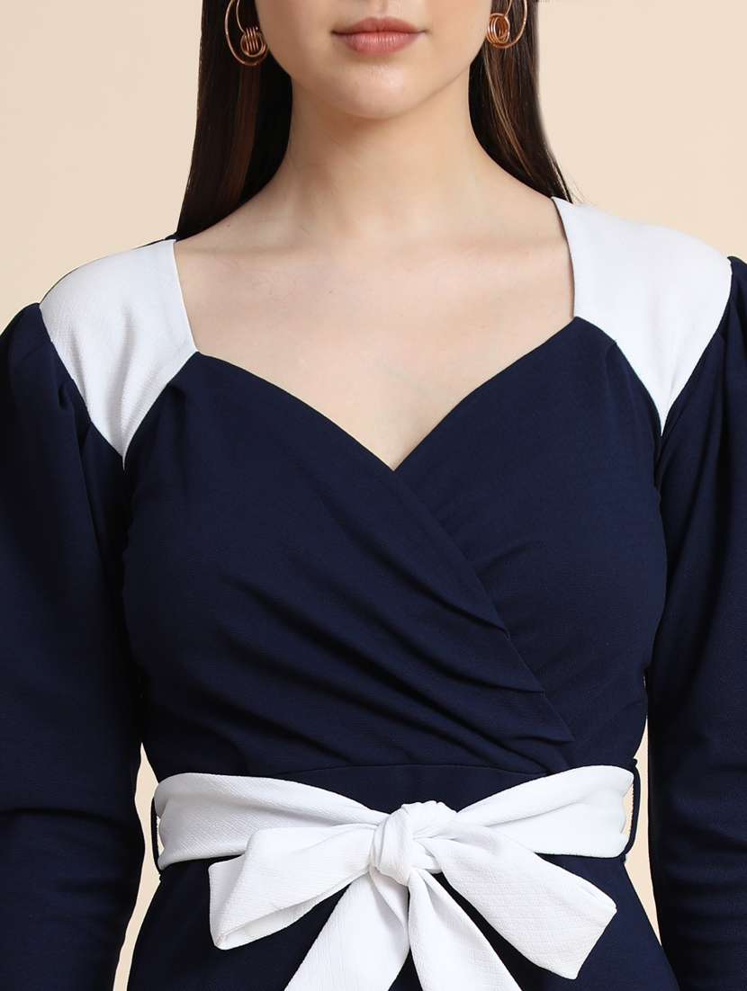 women's shift color block dress - 19257633 - Standard Image - 5