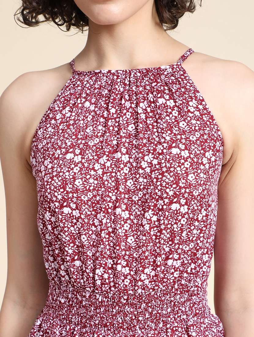 women's fit & flare printed dress - 19257648 -  Standard Image - 5