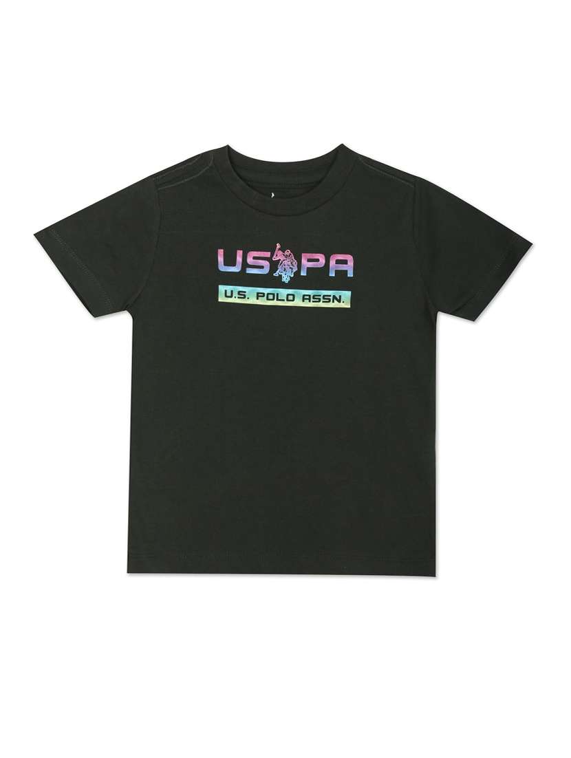 boys typographic printed t-shirt