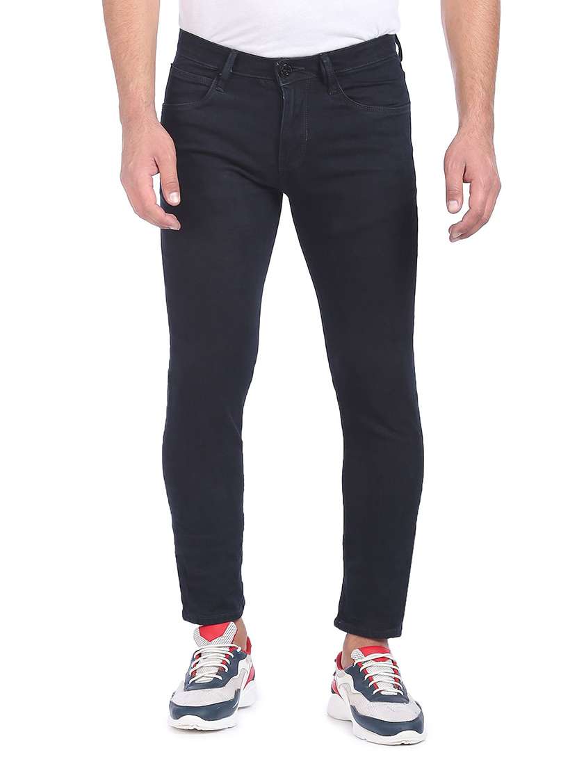 black solid plain jean - 19258303 - Zoom Image - 0