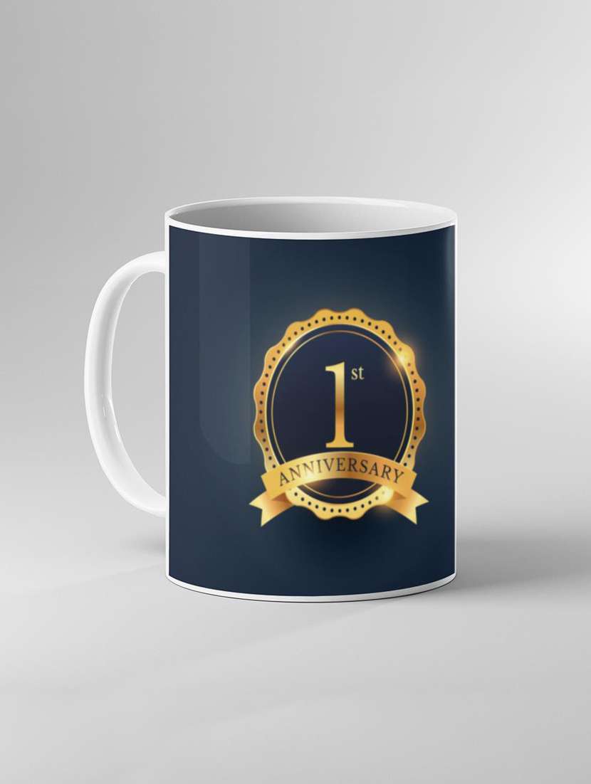 anniversary printed coffee mug