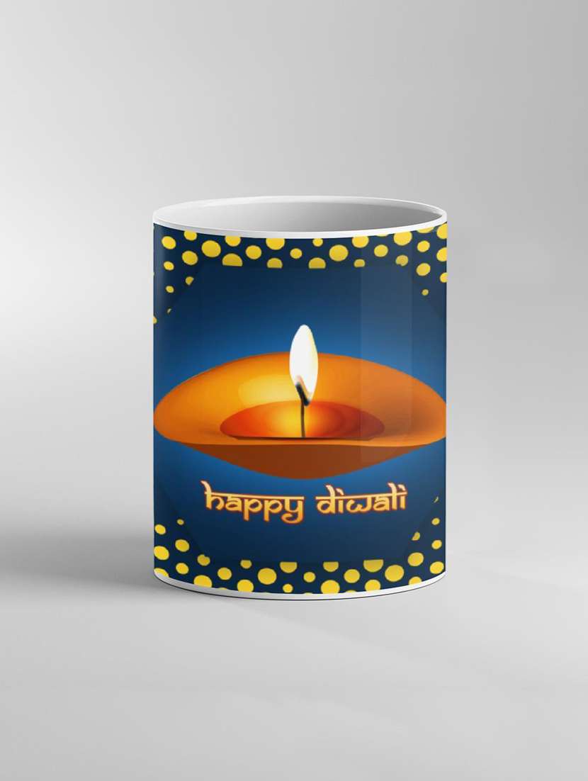diwali printed coffee mug