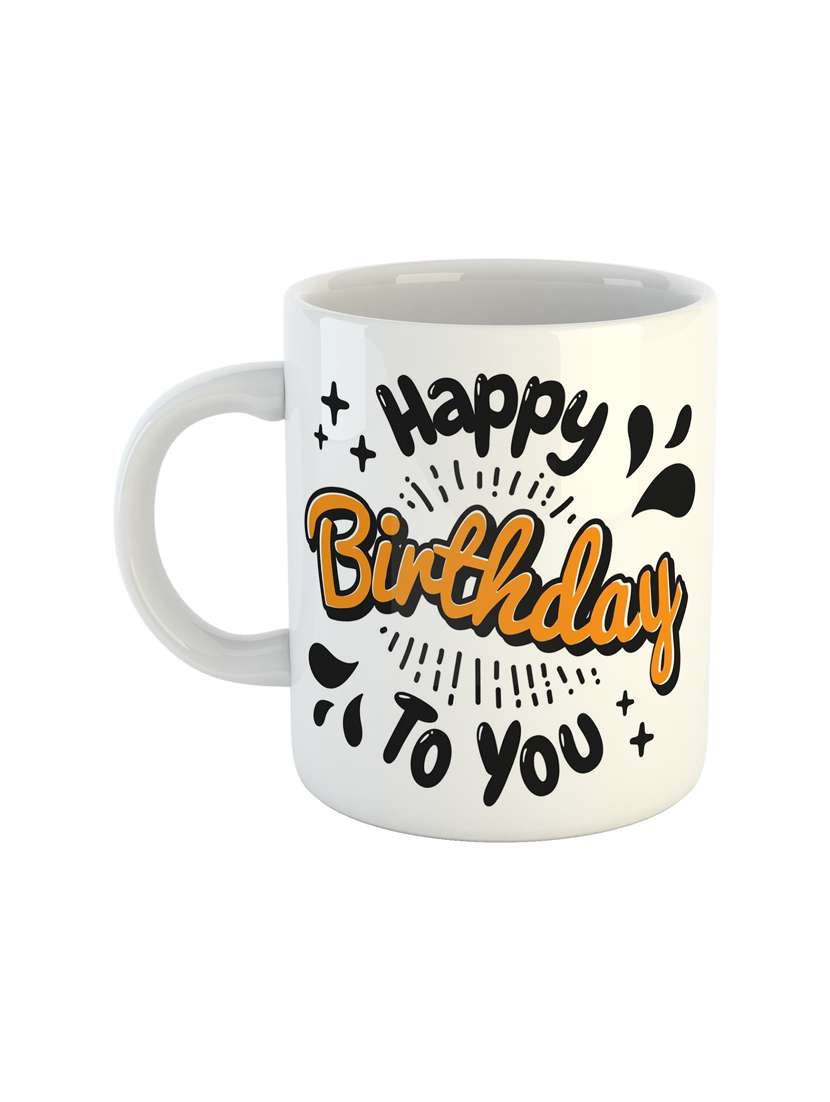 birthday printed coffee mug