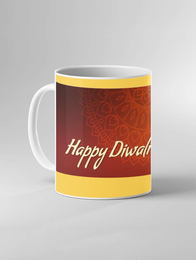 diwali printed coffee mug